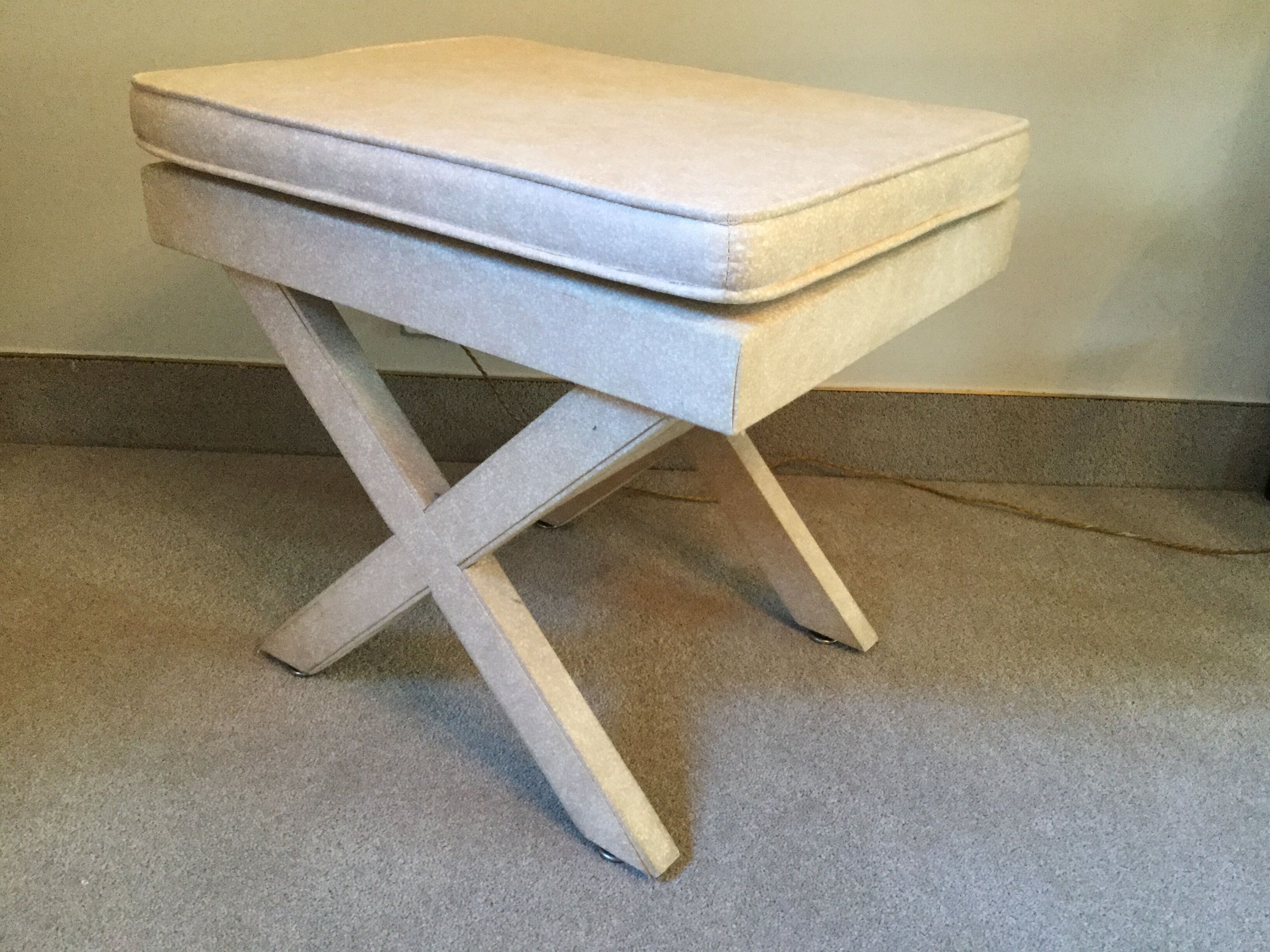 Stool covered with fabric