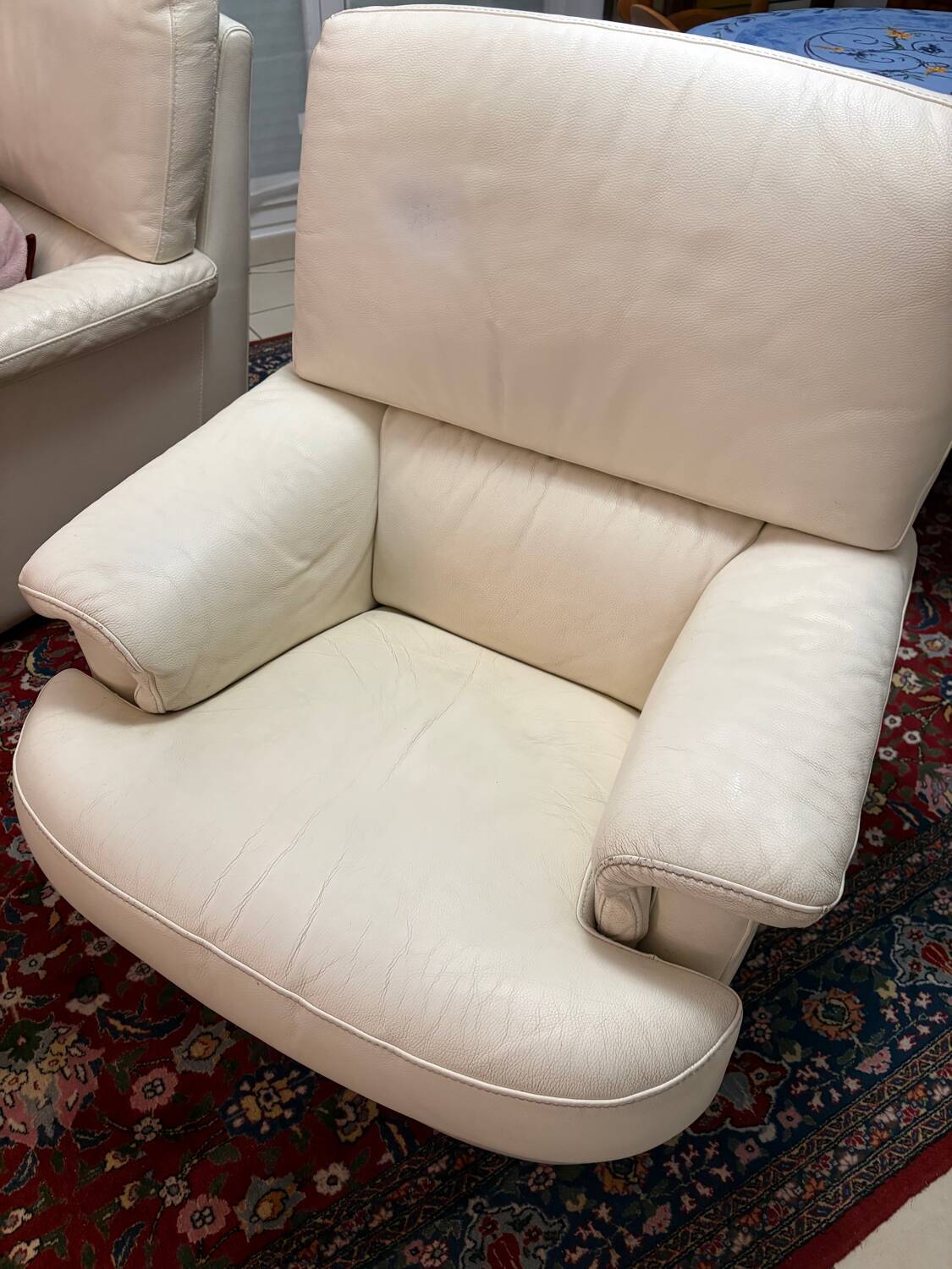 Leather armchairs