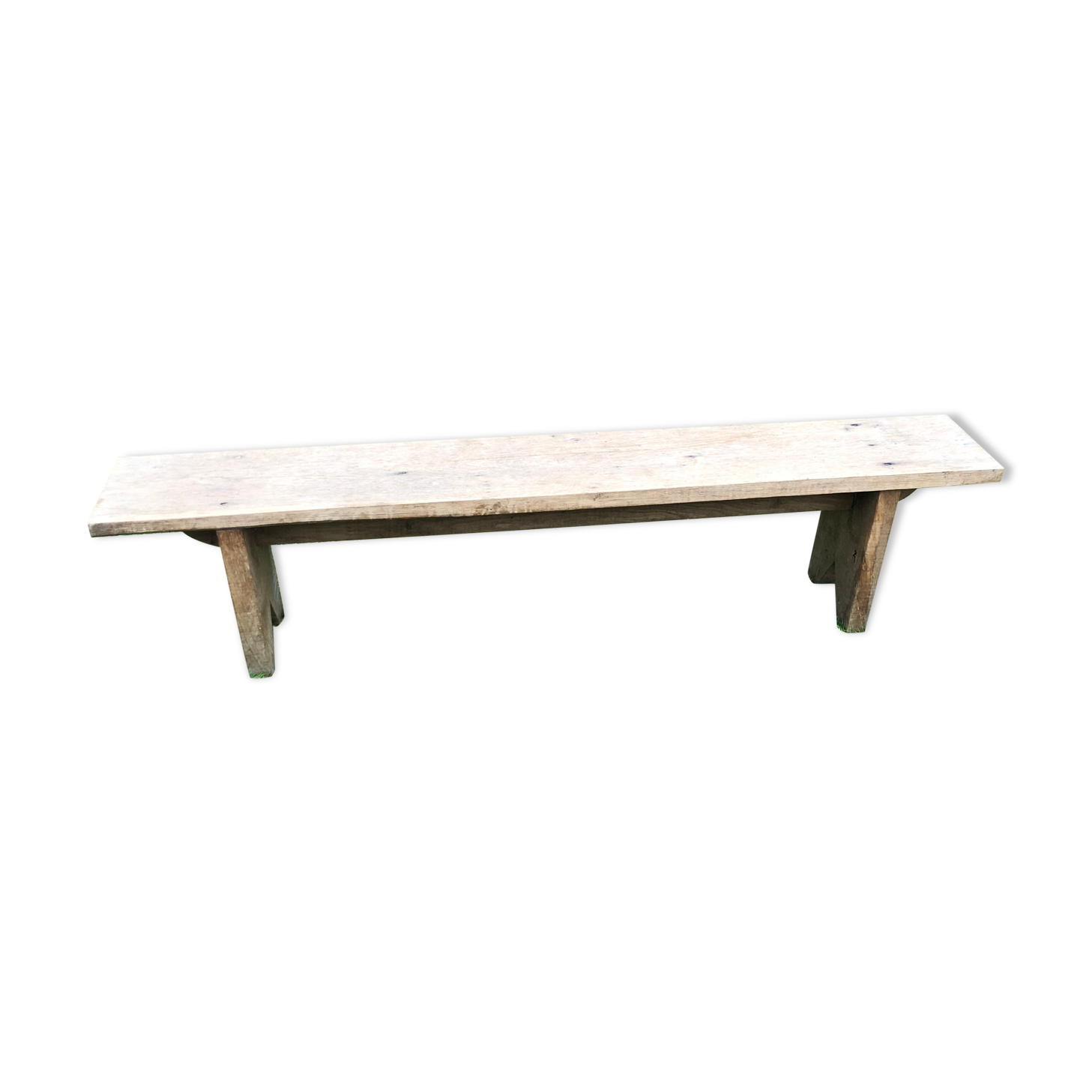Solid oak bench
