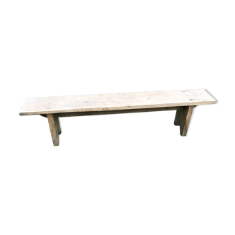 Solid oak bench
