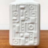 Brutalist porcelain vase from mid-century Wunsiedel Bavaria Porcelain, 1960s.