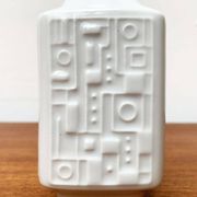 Brutalist porcelain vase from mid-century Wunsiedel Bavaria Porcelain, 1960s.