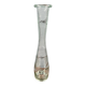 Large vintage ribbed glass soliflore – Transparent vase