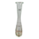 Large vintage ribbed glass soliflore – Transparent vase