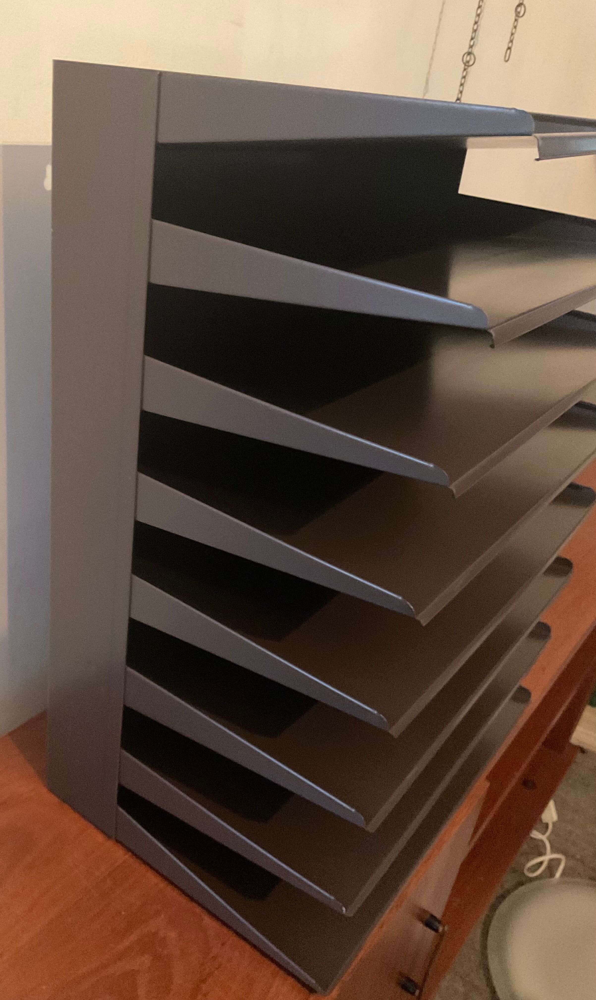 Sorter rack vintage metal mail 70s