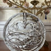 Soliflore bloc de verre allemand vintage