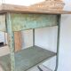Wood and metal desk circa the 1950s.