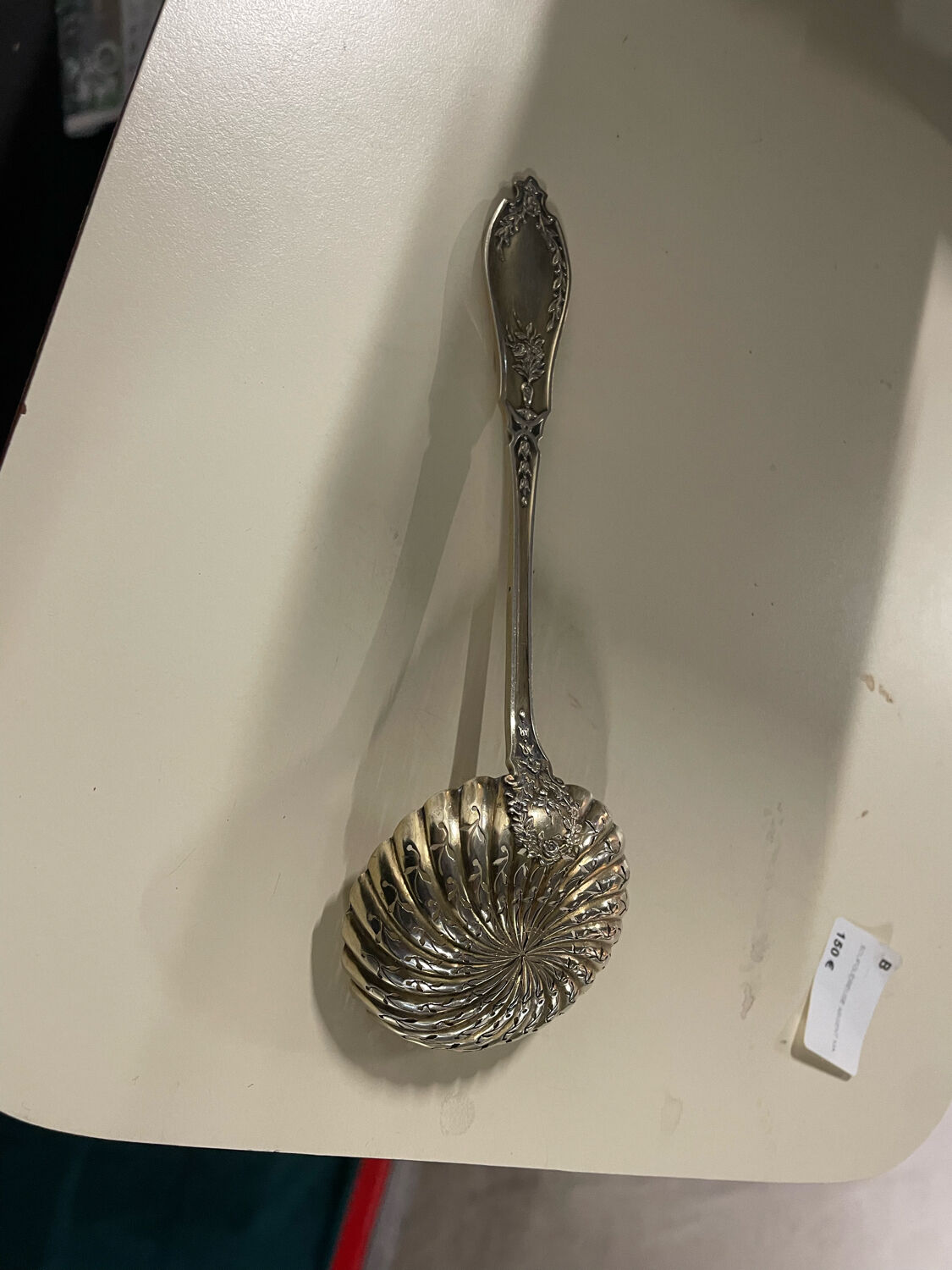 Sterling silver powder spoon