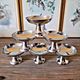 6 vintage stainless steel ice cream cups by Guy Degrenne (dessert, sorbet)