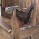 Entrance furniture, Breton wardrobe in oak and chestnut from the 19th century.