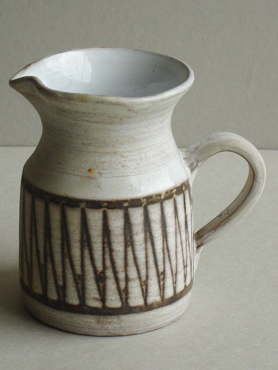 Pitcher ceramic signed Masson, 50-60 years