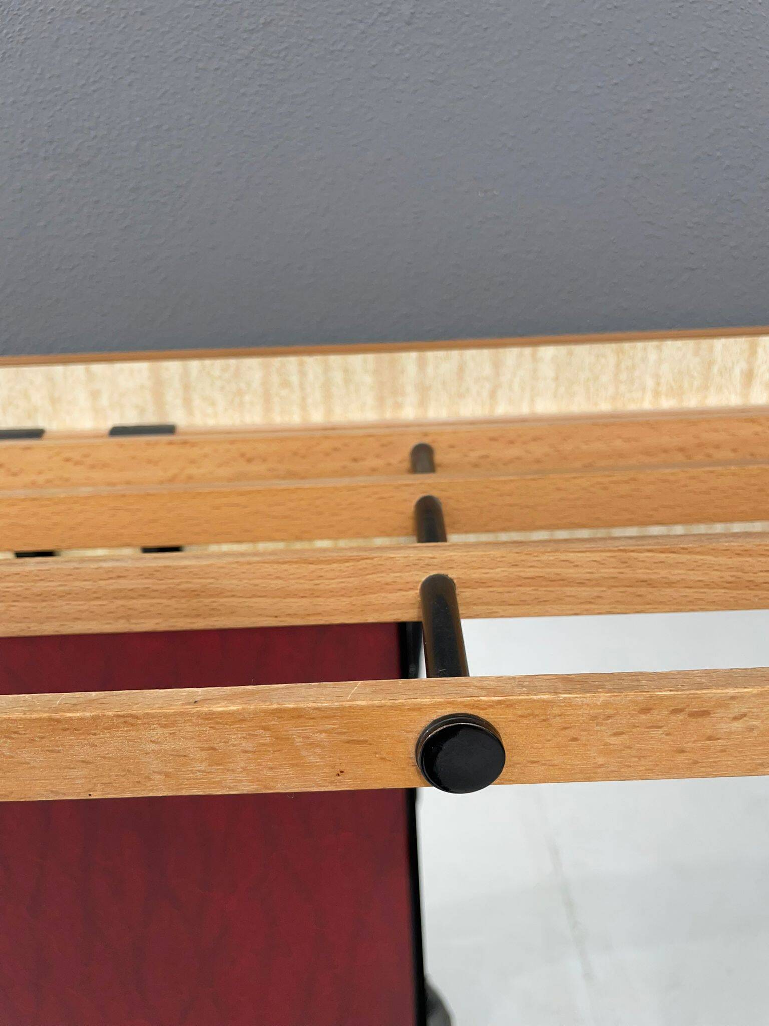 Vintage Wall-Mounted Hallway Panel with Hooks, Mirror & Shelf, 1960s