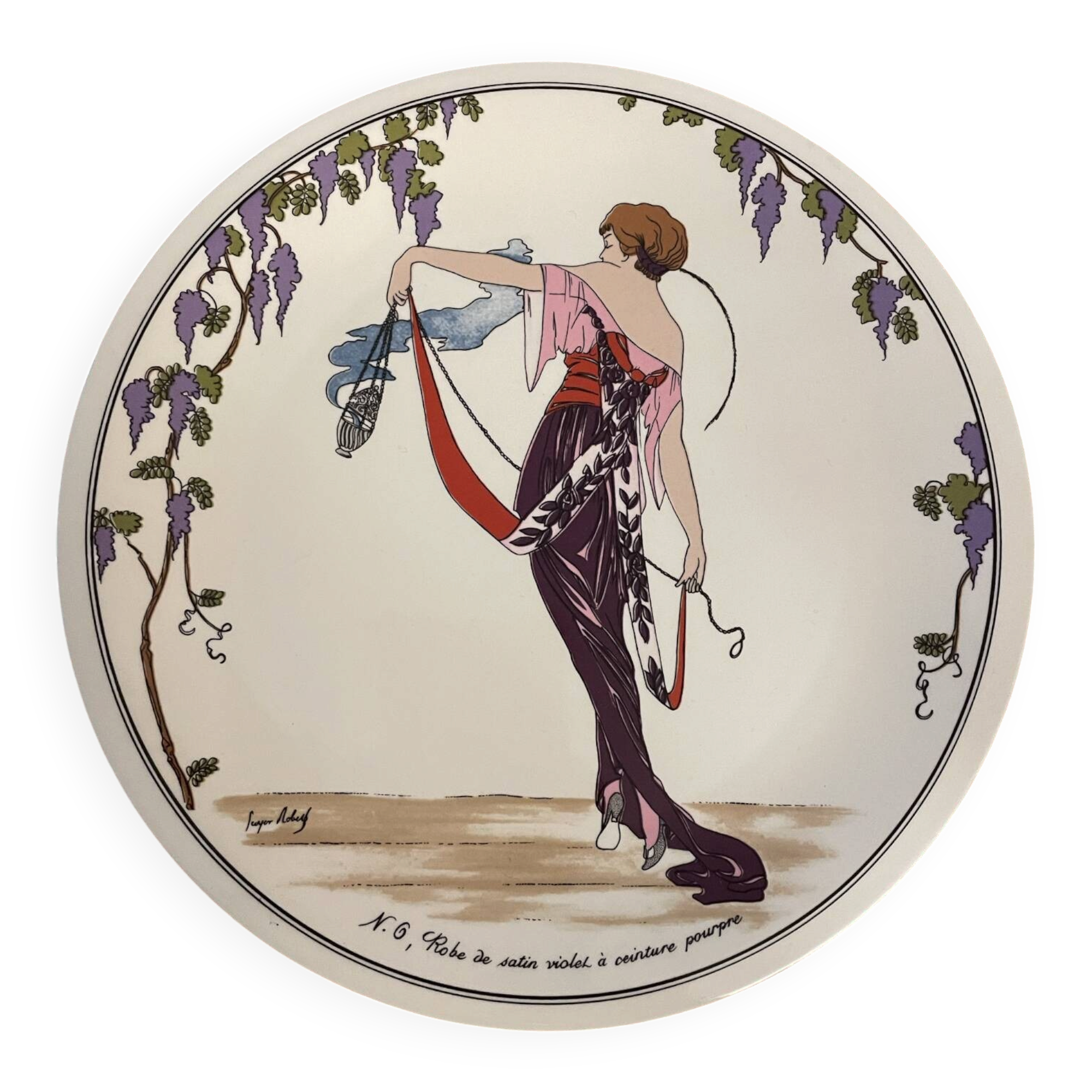 Assiette vintage Villeroy & Boch – Design 1900, modèle n° 6