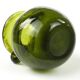 Modernist vase, olive glass, designed by J. Słuczan-Orkusz, Poland, 1970s