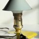 Vintage mushroom spotlight lamp