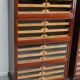 English Haberdashery Shop Cabinet with Glass Fronted Folding Doors, Ca 1920