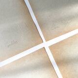 9 original gouache painting on vintage paper, A4