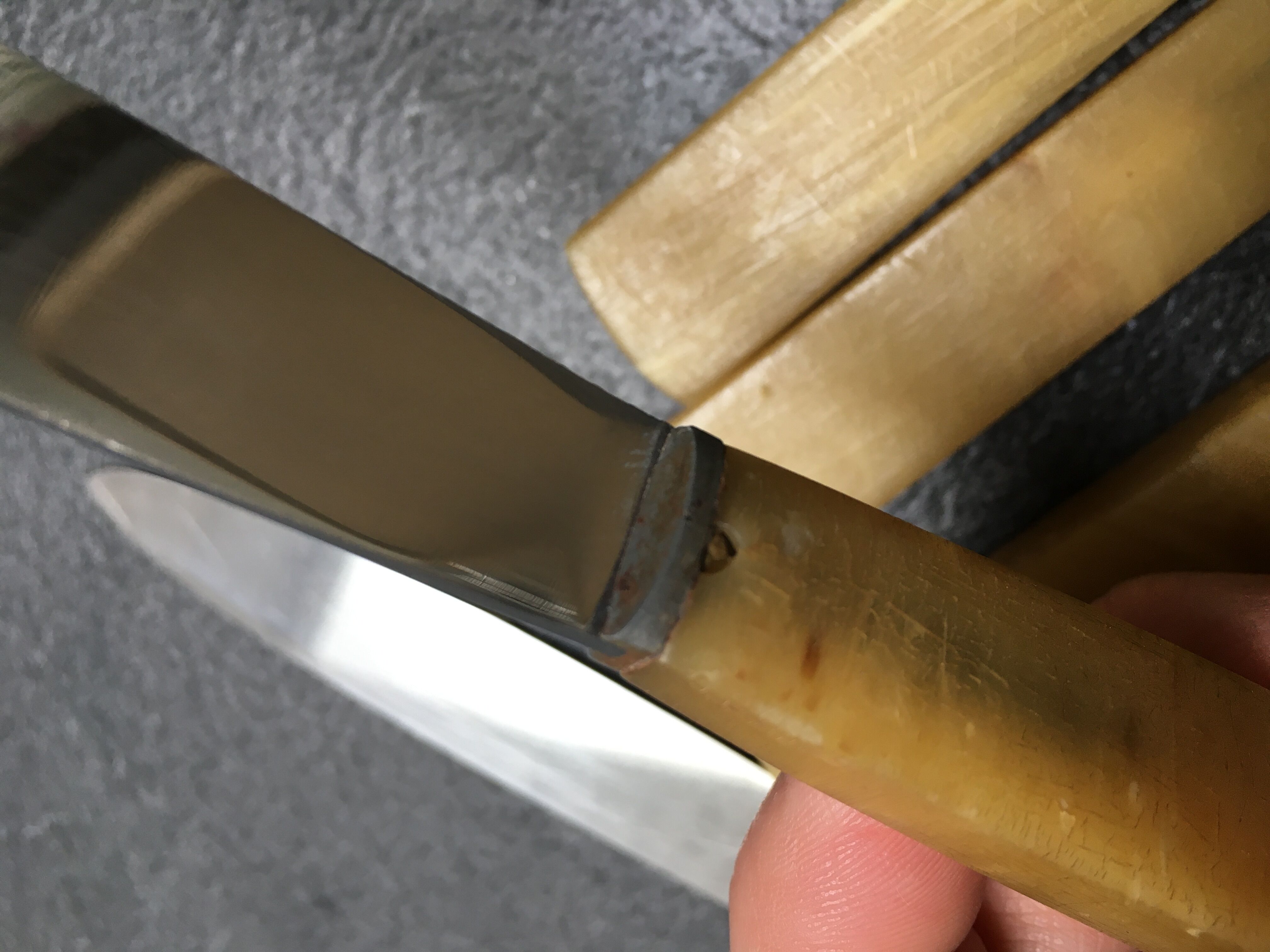 Set of 6 knives stainless blade bakelite sleeve