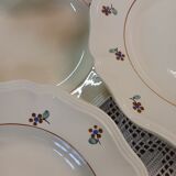 12 old Digoin and Sarreguemines soup plates