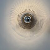 Set of 3 vintage wall lights, metal, France, 1970.