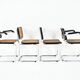 Set of 4 B32 style dining room chairs by Marcel Breuer