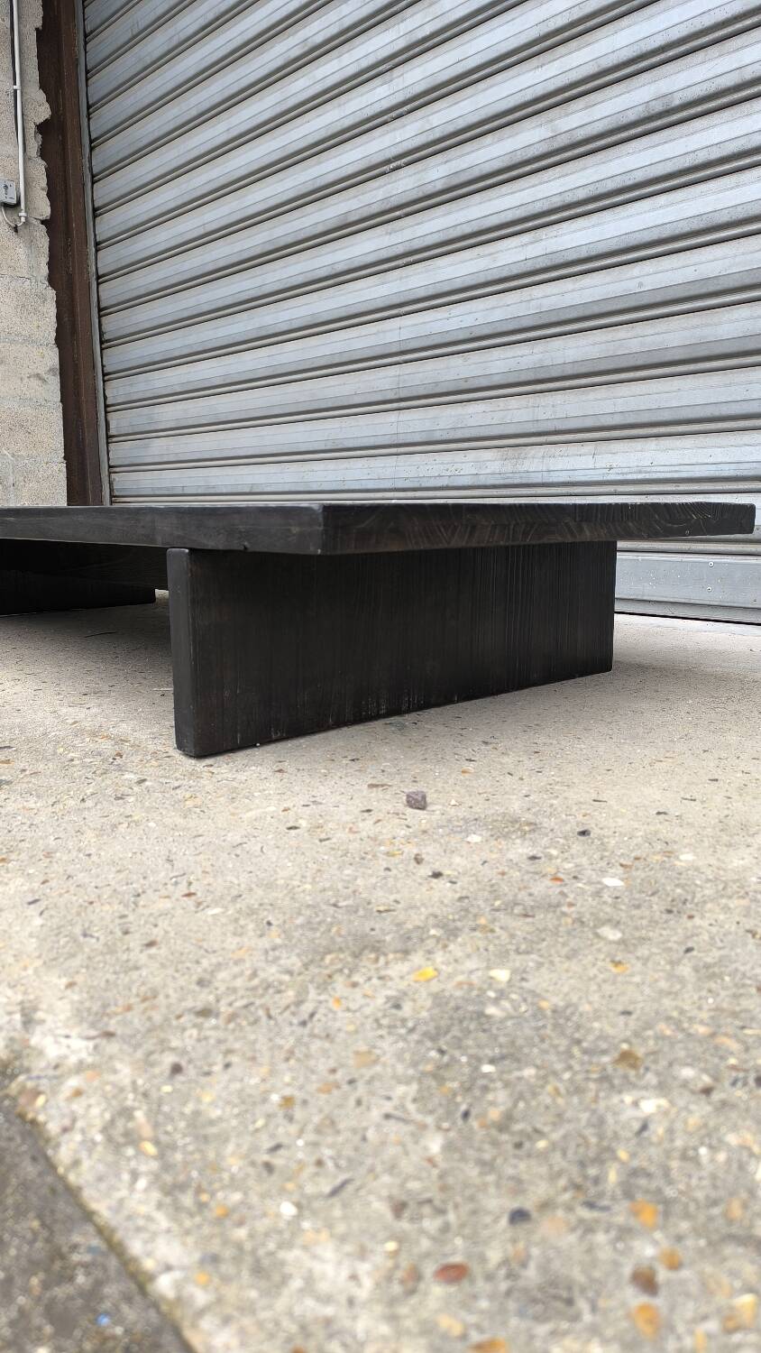 Minimalist Japandi bench, Netherlands, 1970