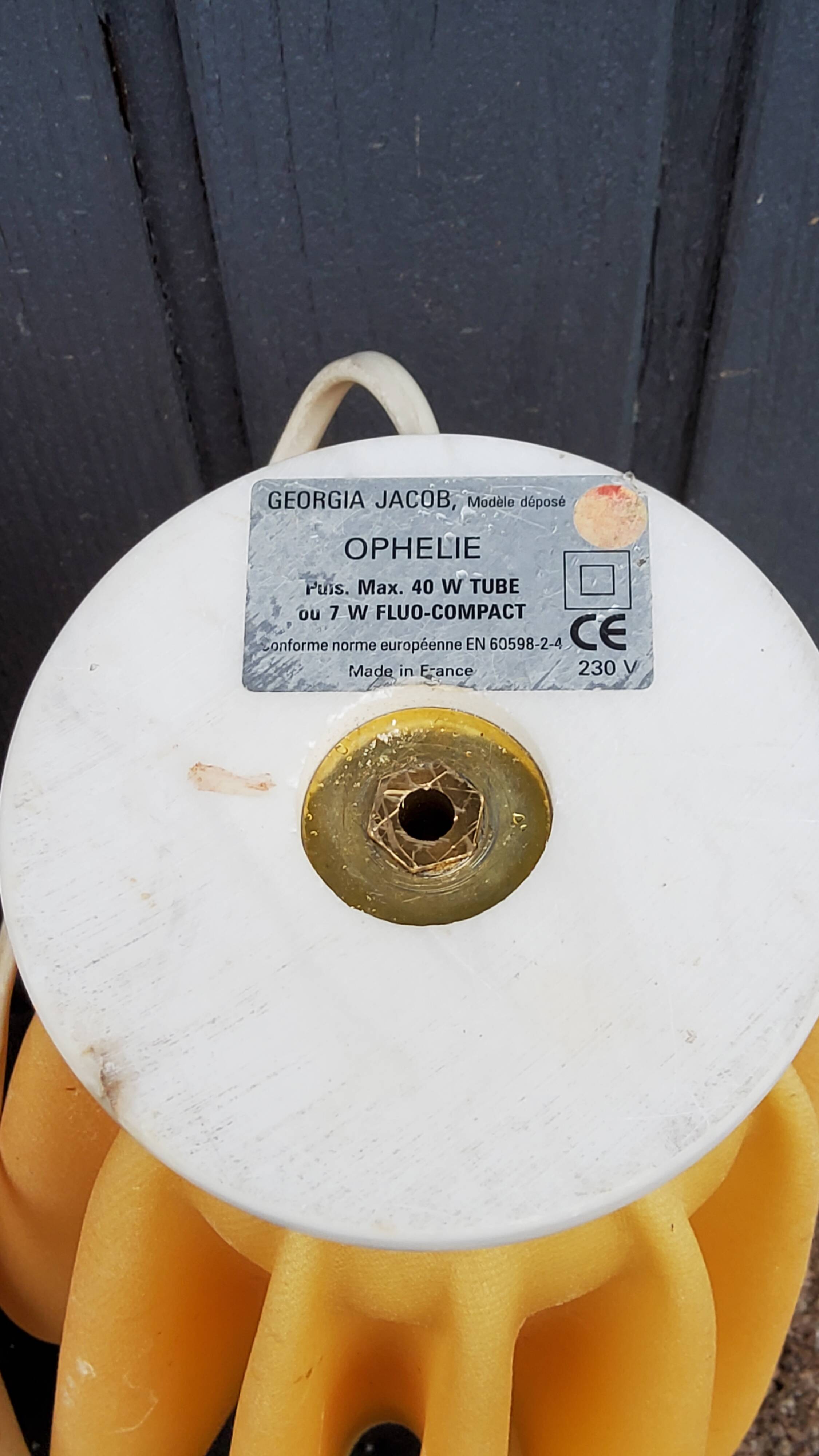 Pair of Ophelie designer lamps by Georgia Jacob