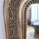 Miroir ancien à fronton doré - 117x76cm