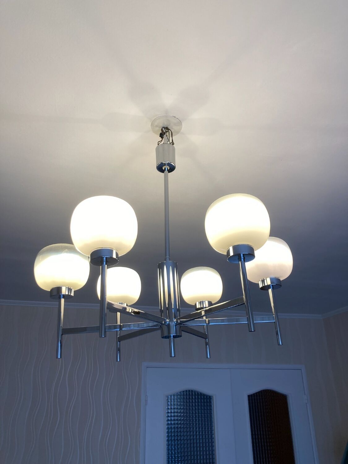 Gaetano Sciolari style designer chandelier, 1970s