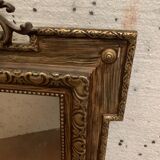 Miroir de style Napoléon III en bois et stuc patiné XX siécle