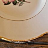 Gien Gardanne dishes, pink and yellow (1 oval, 2 round ones, one of which is hollow)