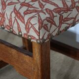 Suite of 4 oak chairs, monastic taste – early twentieth