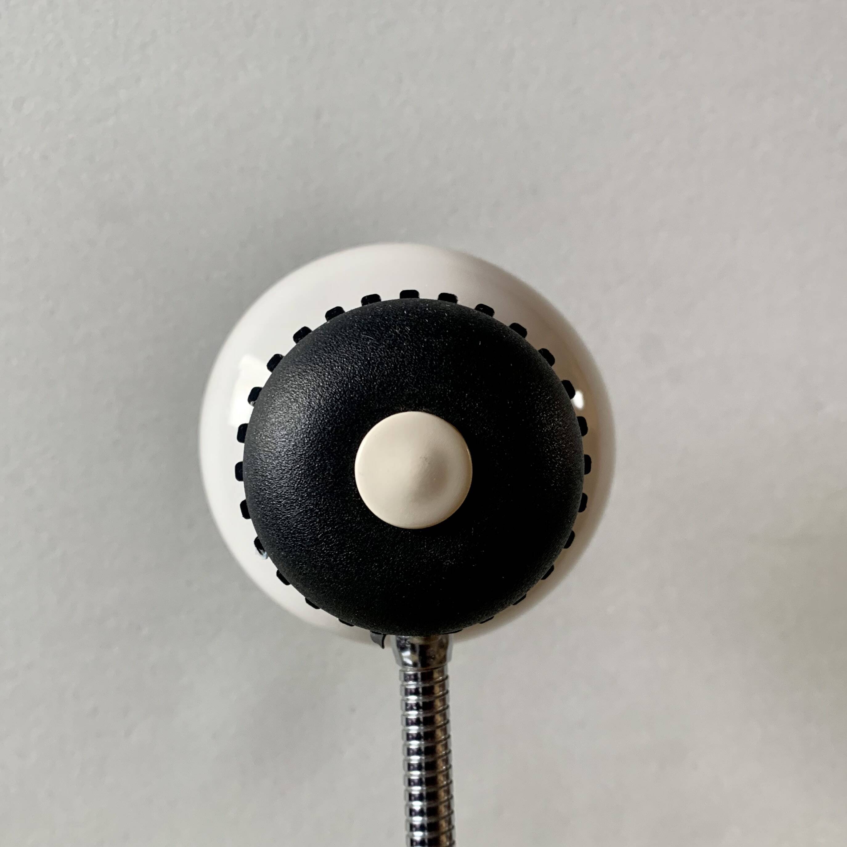 Vintage Massive white and black desk lamp - 1970s