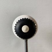 Vintage Massive white and black desk lamp - 1970s