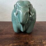 Elephant ceramic vase