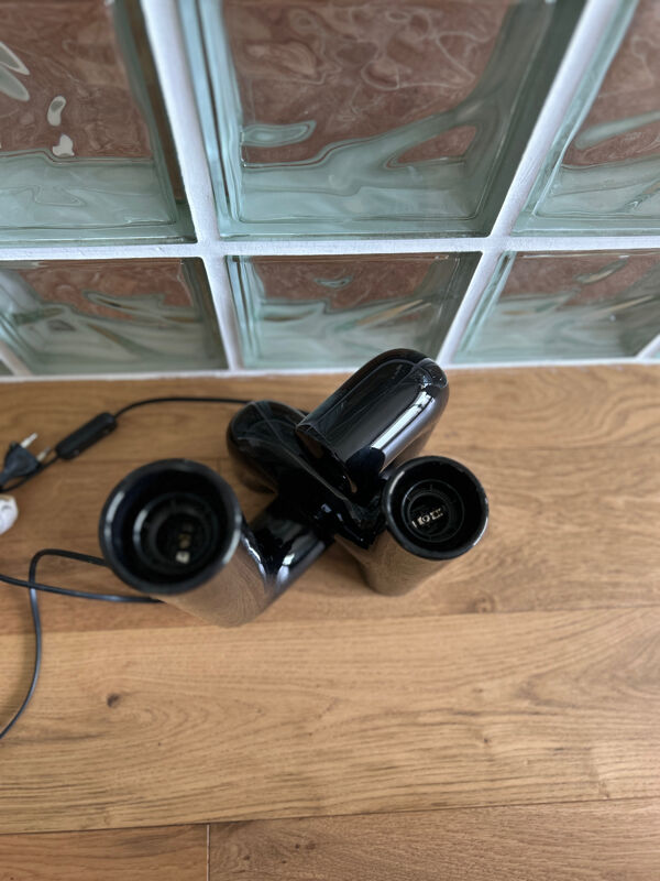 Lampe iconique Pidou Habitat (Design Progetto Luce) - Céramique Noire