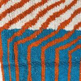 Beni Ourain Berber rug with colourful patterns, size 150 x 250 cm.