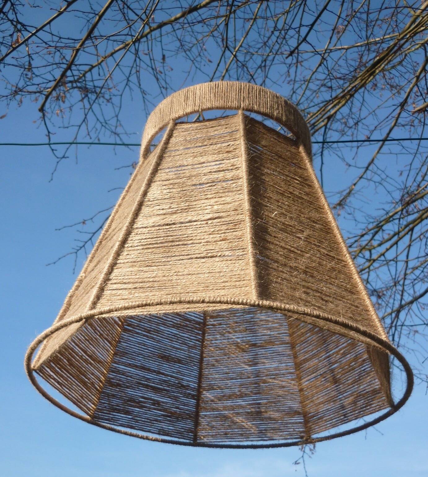 Jute thread lampshade 45 cm ø