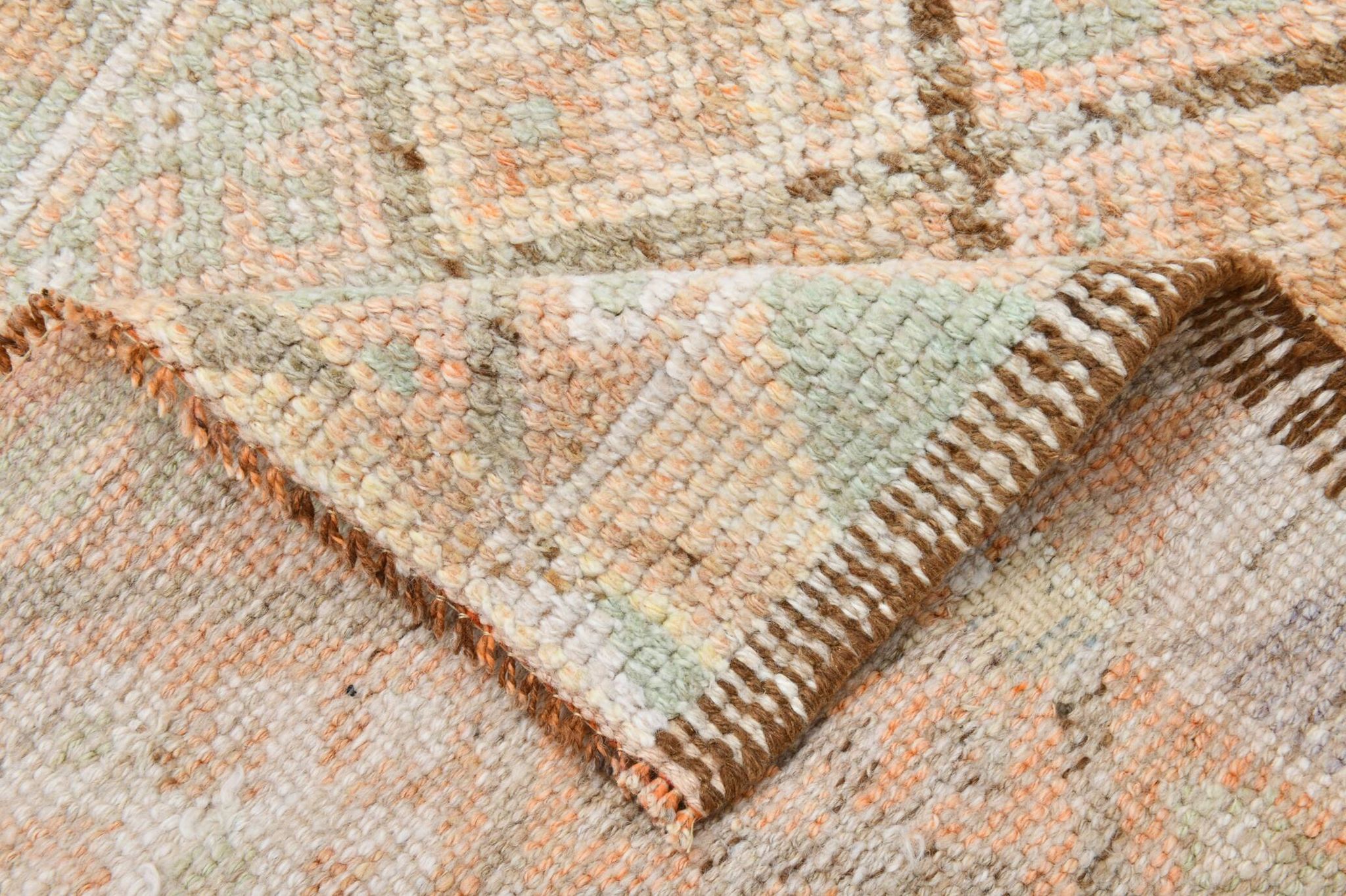 3x12 Turkish Cream & Brown Vintage Runner Rug, 79x366Cm