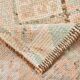 Tapis de couloir vintage turc crème et marron 3x12, 79x366 cm