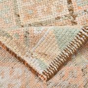 3x12 Turkish Cream & Brown Vintage Runner Rug, 79x366Cm