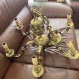 Bronze ceiling lamp with 6 branches
