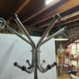 vintage parrot coat rack in chrome iron