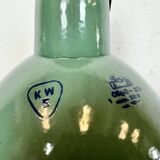 Industrial Green Enamel Factory Pendant Lamp, 1960s