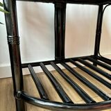 Wicker rattan console side table