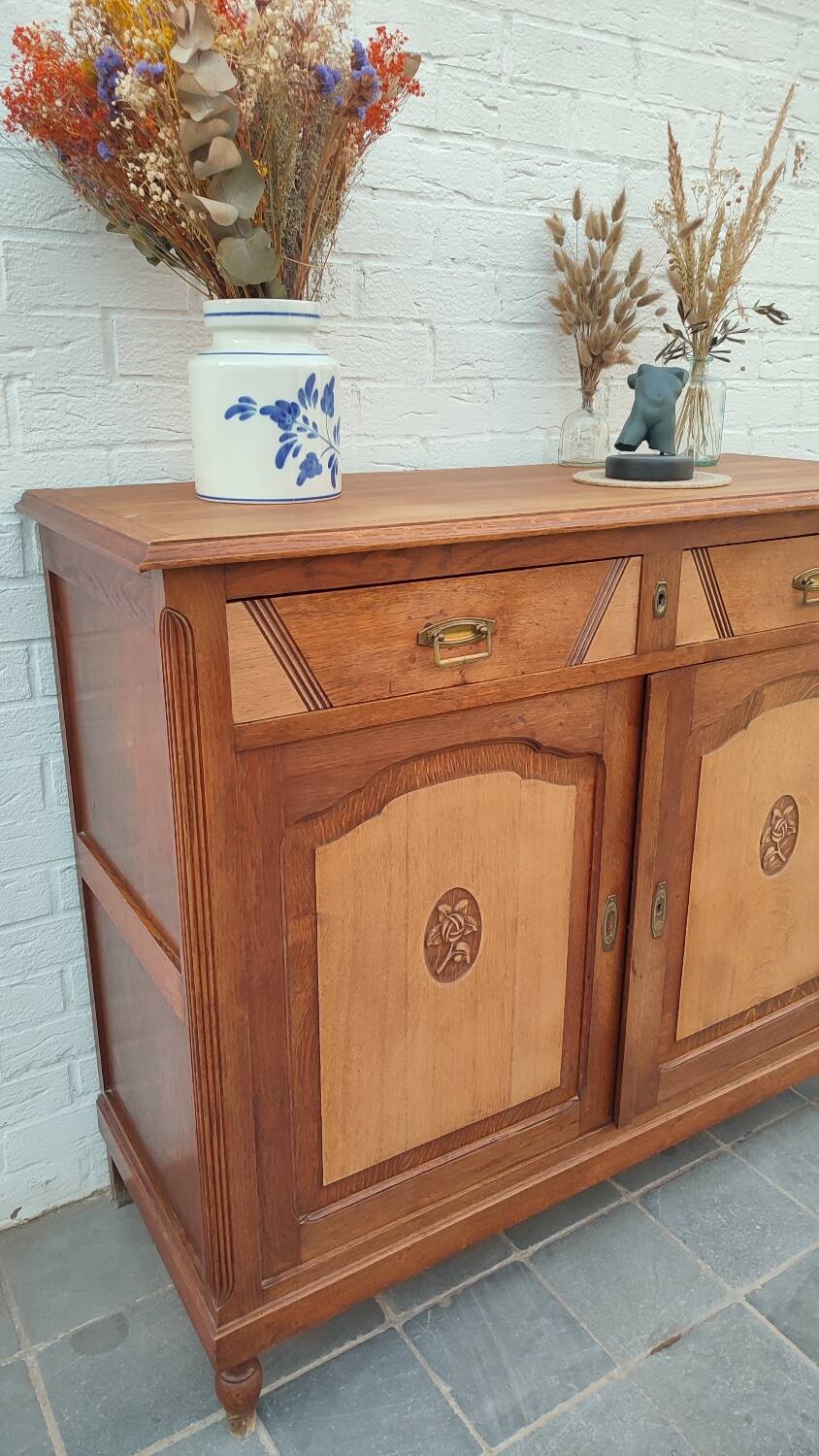 Art Deco oak sideboard