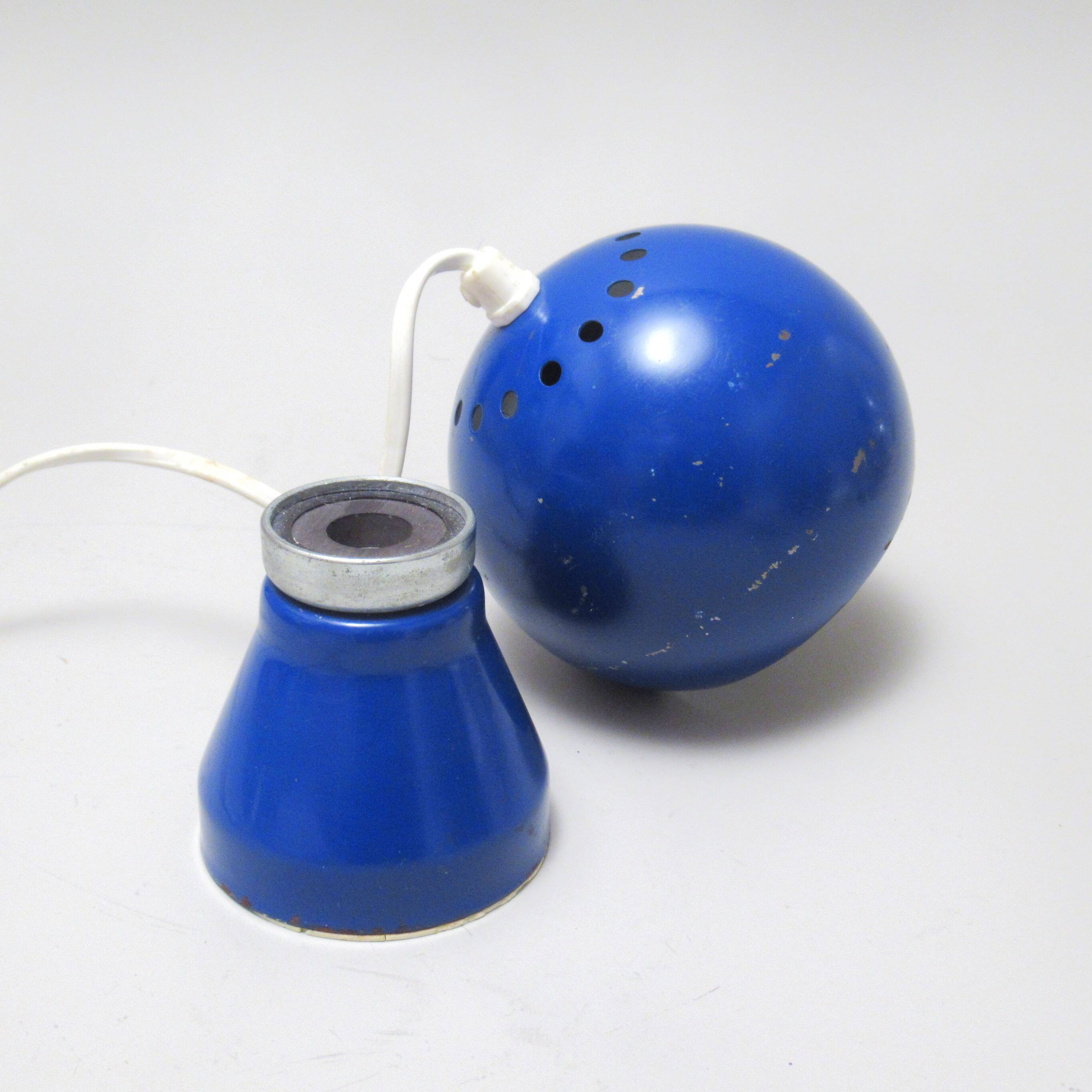 Blue ball lamp Piero de Martini Reggiani 1968