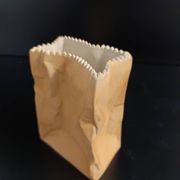 Paper Bag Ceramic Vase by Tapio Wirkkala for Rosenthal