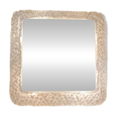 Miroir de glace par Egon Hillebrand carré avec lumière années 1970