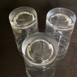 3 grandes verres en cristal dimension : hauteur -135 mm diamètre -0,75 mm